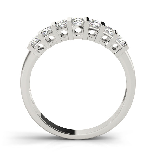 14K White Gold Round Diamond Wedding Ring