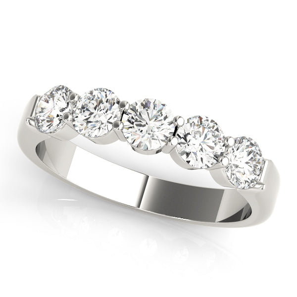 18K White Gold 1 CT Diamond Wedding Ring