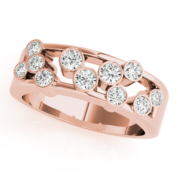 Rose Gold Lab Diamond Right Hand Fashion Ring
