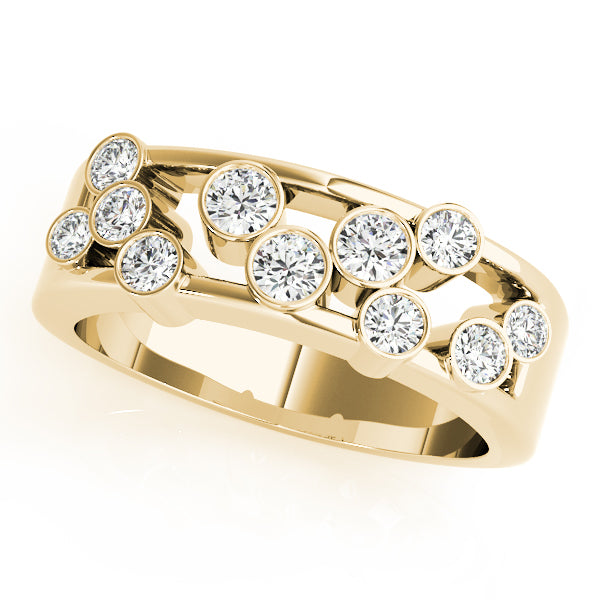 18K Yellow Gold Lab Diamond Right Hand Ring