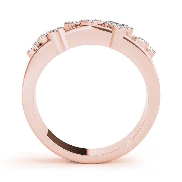 18K Rose Gold Lab Diamond Right Hand Ring