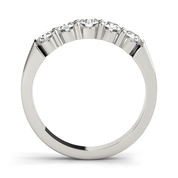 18K White Gold 1/2 ct Diamond Wedding Band
