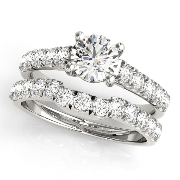 14K White Gold 1 CT Diamond Engagement Ring