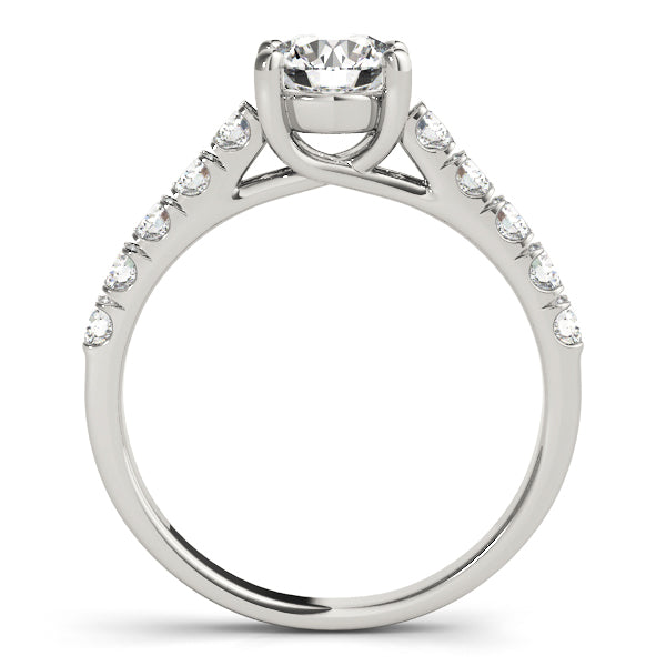 Platinum Round Diamond Engagement Ring 1 CT