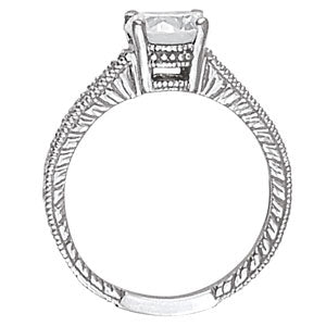 Platinum Vintage 1.16 ctw Diamond Engagement Ring