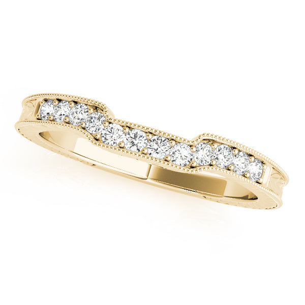 18K Yellow Gold Diamond Wedding Ring