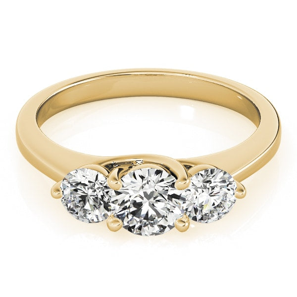ENGAGEMENT RINGS 3 STONE ROUND