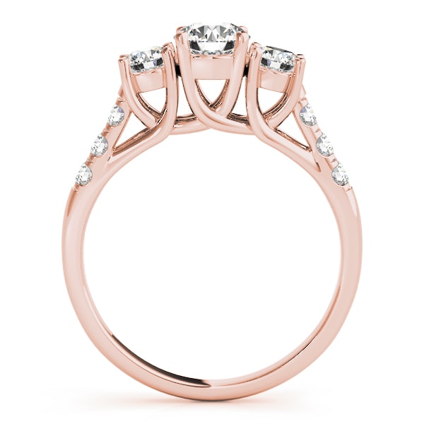 ENGAGEMENT RINGS 3 STONE ROUND