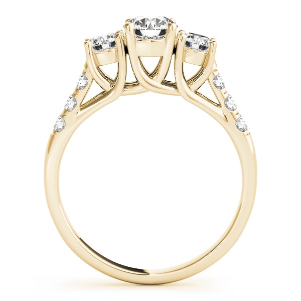 ENGAGEMENT RINGS 3 STONE ROUND