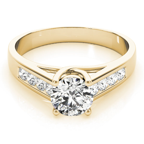 18K Yellow Gold 1.2 ctw Round Diamond Trellis Ring