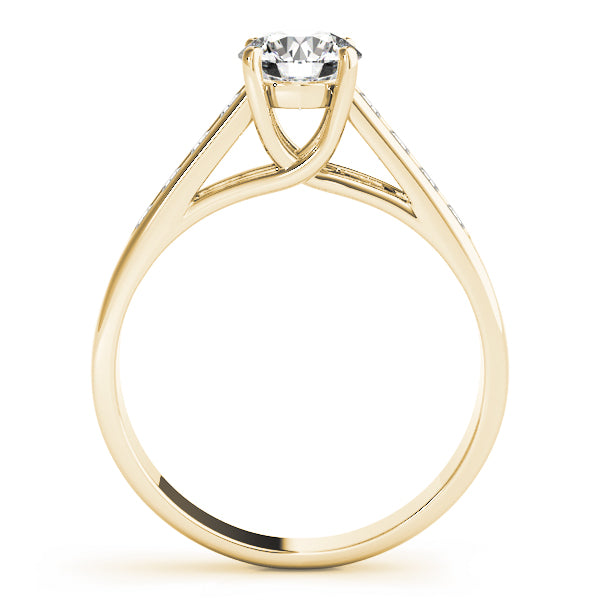 18K Yellow Gold 1.2 ctw Round Diamond Trellis Ring