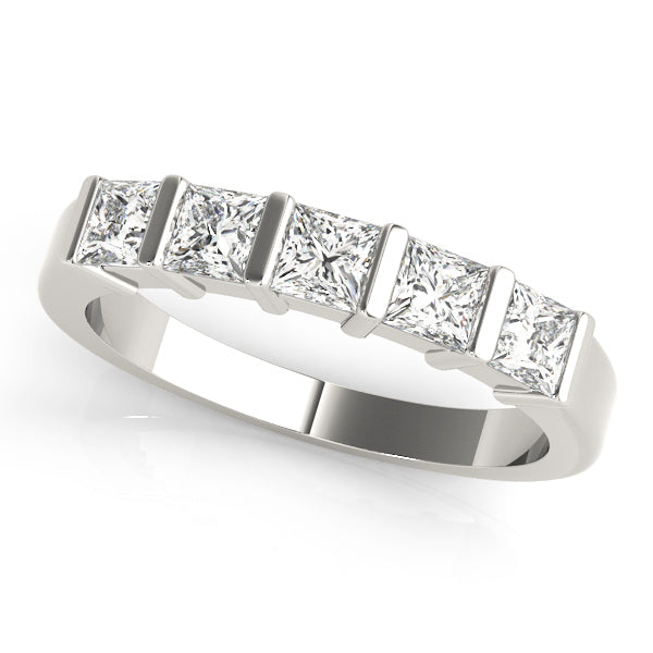 Platinum White 1/4 CT Diamond Wedding Ring