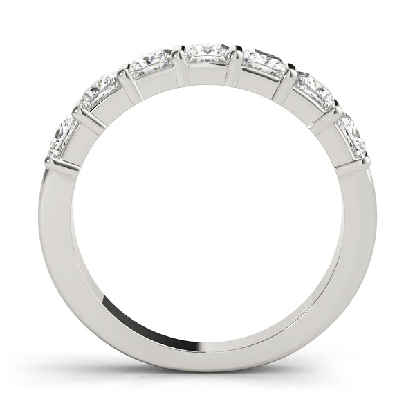 Platinum Square Diamond Wedding Ring 1/3 CT