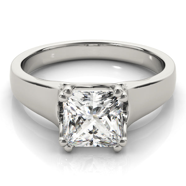 Platinum 1/4 CT Diamond Solitaire Engagement Ring
