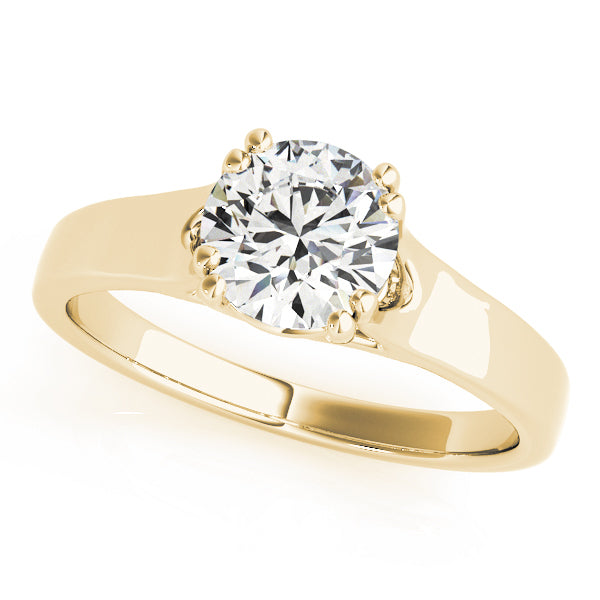18K Yellow Gold 1 CT Diamond Engagement Ring