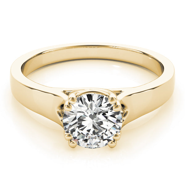 18K Yellow Gold 1 CT Diamond Engagement Ring