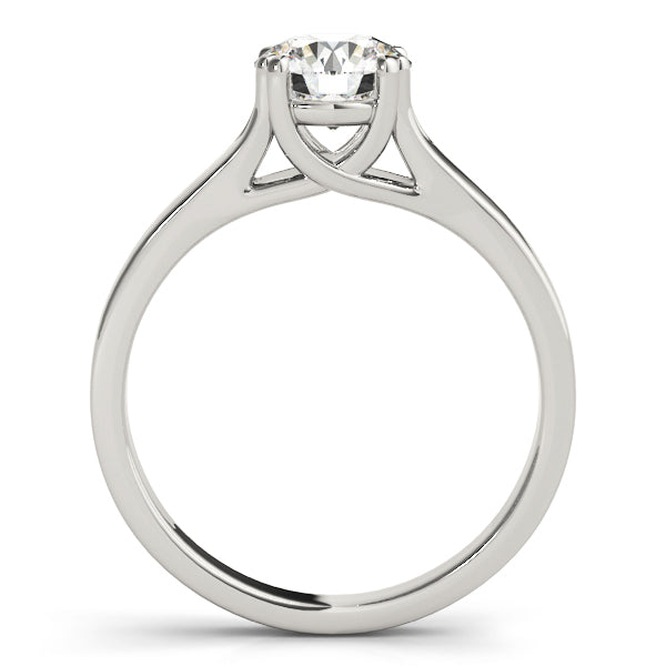 1ct Diamond 18K White Gold Solitaire Engagement Ring