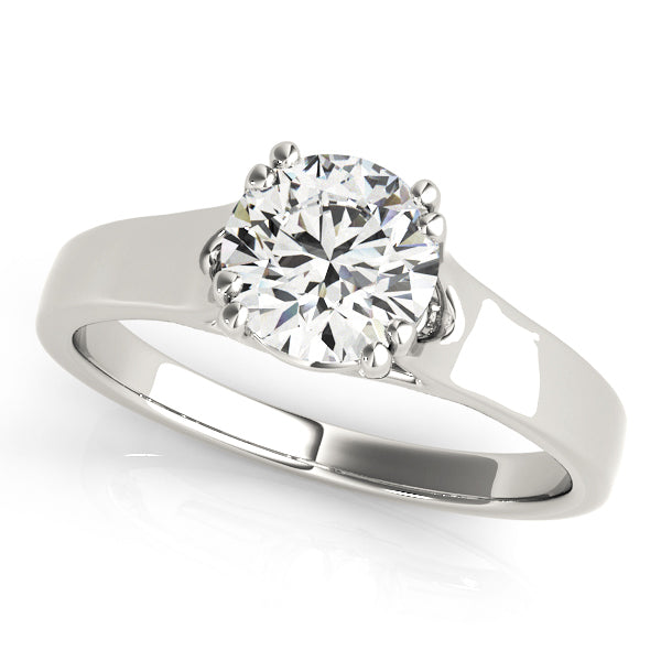 1 ct Platinum Round Diamond Engagement Ring