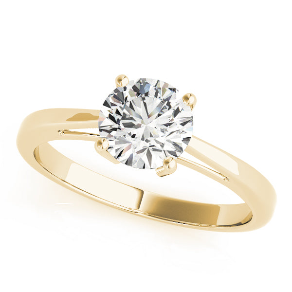 18K Yellow Gold 1ct Diamond Solitaire Engagement Ring
