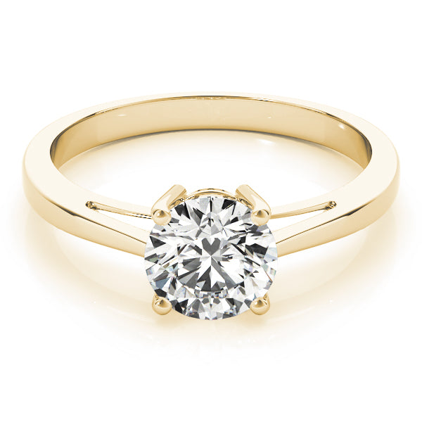 18K Yellow Gold 1ct Diamond Solitaire Engagement Ring