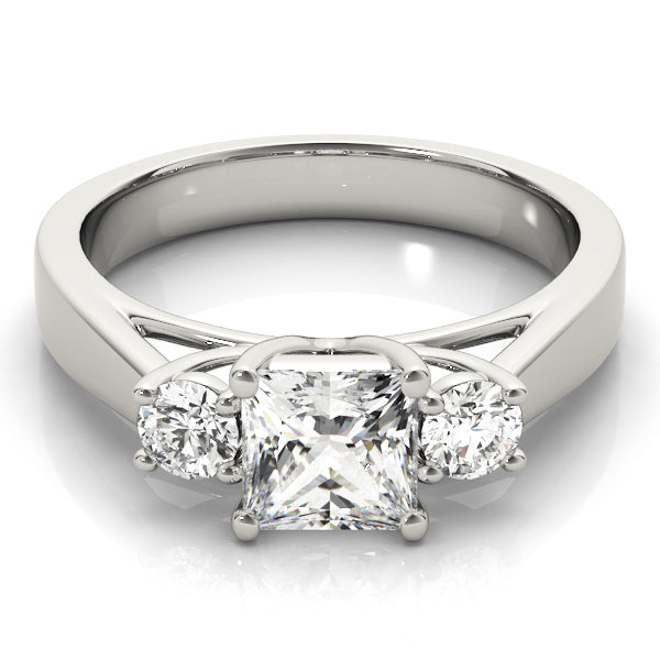 Platinum 1 CT Diamond Three Stone Engagement Ring