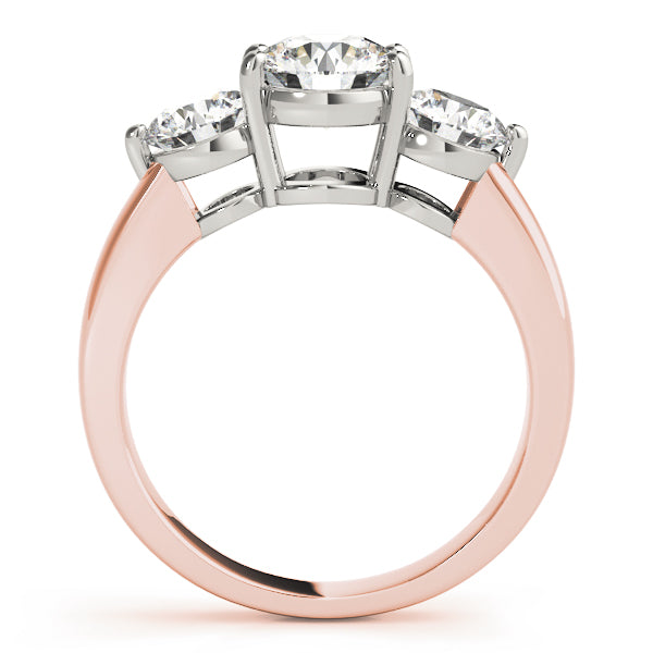 18K Rose Gold 2 ctw Round Diamond Engagement Ring
