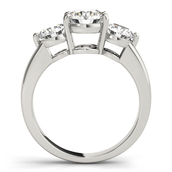 18K White Gold 2 ctw Round Diamond Engagement Ring