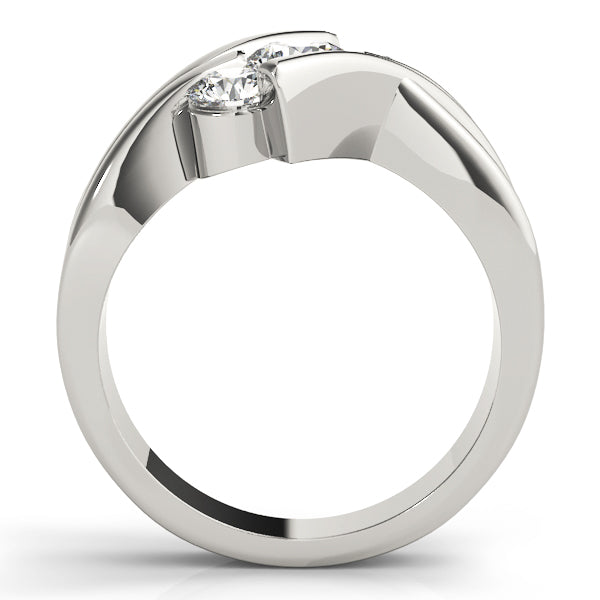 14K White Gold 1 CT Round Diamond Engagement Ring