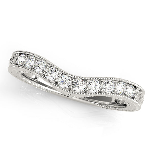 Platinum 1/3 CT Diamond Wedding Ring