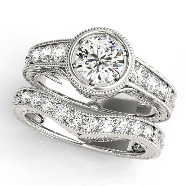 Platinum Vintage Diamond Engagement Ring 0.31ctw