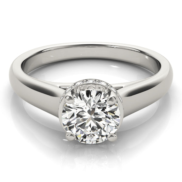 14K White Gold 1 CT Diamond Engagement Ring