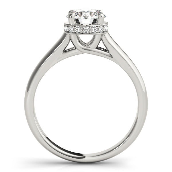 Platinum 1 CT Round Diamond Engagement Ring