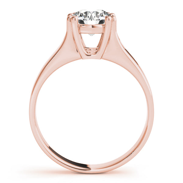 18K Rose Gold 1ct Diamond Engagement Solitaire Ring