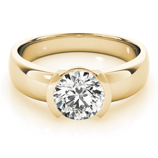 18K Yellow Gold 1 CT Diamond Engagement Ring