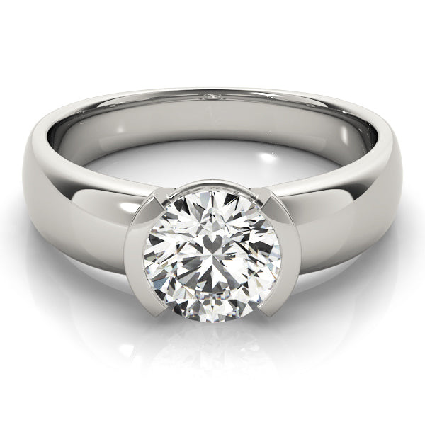 18K White Gold 1ct Diamond Solitaire Engagement Ring