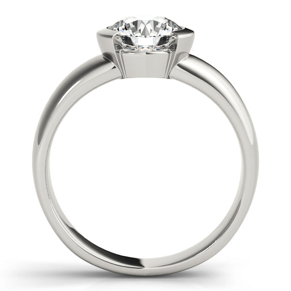 1 ct Platinum Round Diamond Engagement Ring