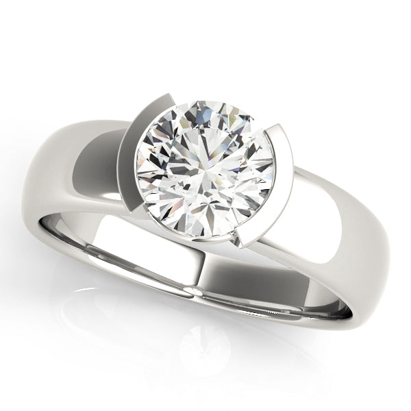 1 ct Platinum Round Diamond Engagement Ring