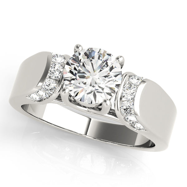 18K White Gold 1.33ctw Diamond Engagement Ring