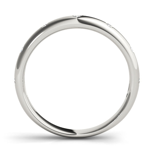 Platinum White Diamond Stackable Ring