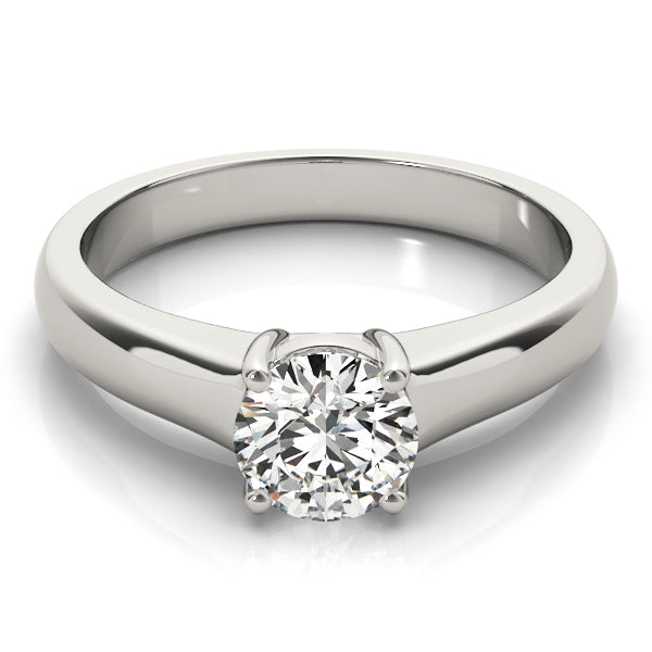 18K White Gold 1ct Diamond Solitaire Engagement Ring