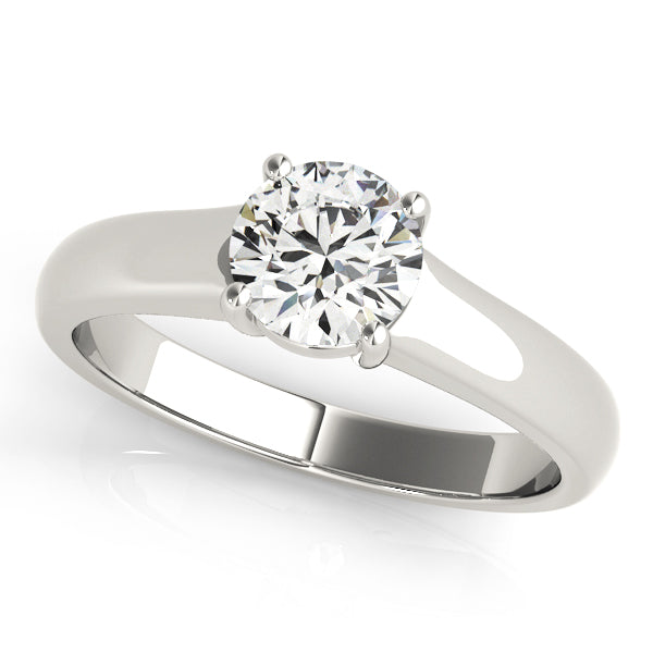 1 ct Platinum Round Diamond Engagement Ring