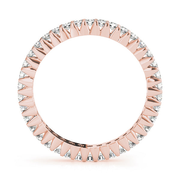 14K Rose Gold Diamond Wedding Ring 3/4 CT