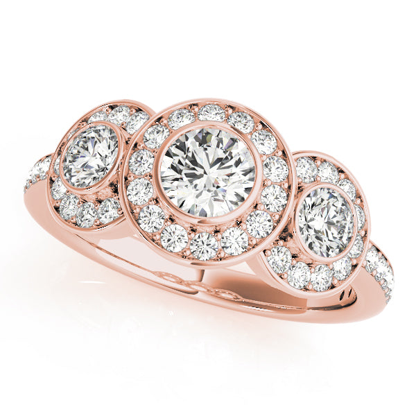 18K Rose Gold 1.75ctw Diamond Engagement Ring