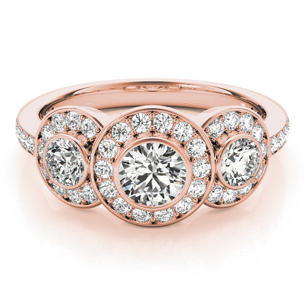 18K Rose Gold 1.75ctw Diamond Engagement Ring