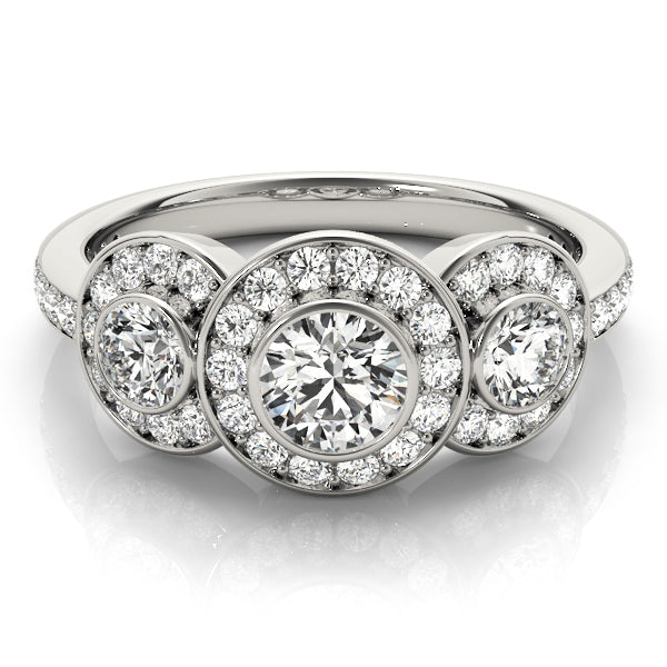 Platinum White 1.75ctw Round Diamond Engagement Ring
