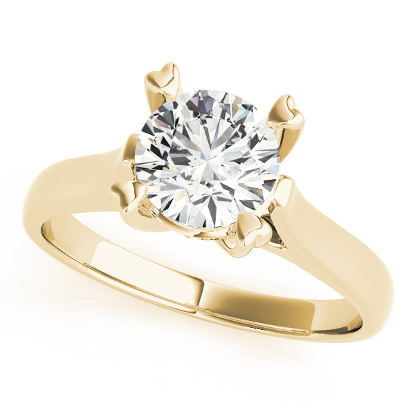 18K Yellow Gold 1 CT Diamond Engagement Ring