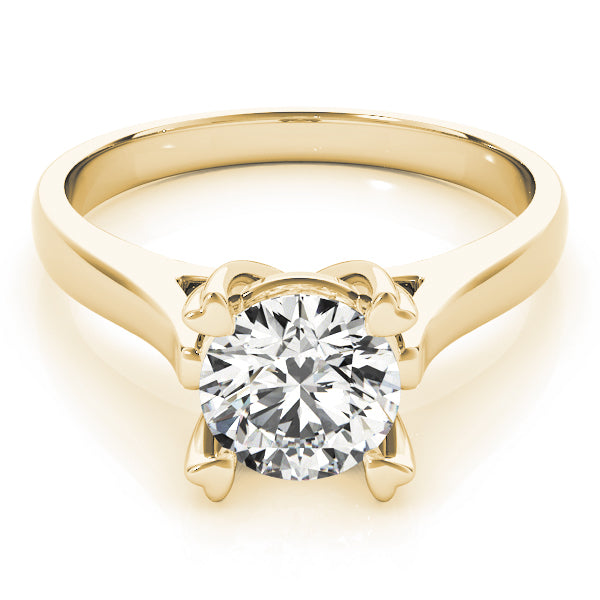 18K Yellow Gold 1 CT Diamond Engagement Ring