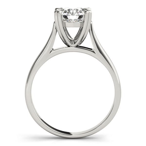 Platinum 1 CT Round Diamond Solitaire Engagement Ring