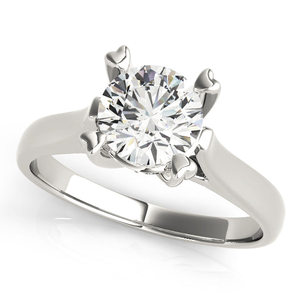 18K White Gold 1ct Diamond Solitaire Engagement Ring