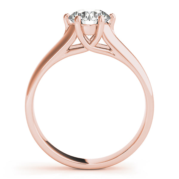 18K Rose Gold 1ct Diamond Engagement Solitaire Ring